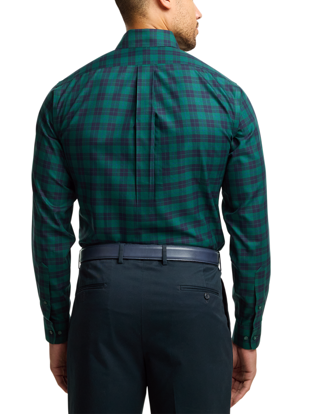 Alternate Image of Comfort Stretch Non-iron Plaid Dress Shirt-4