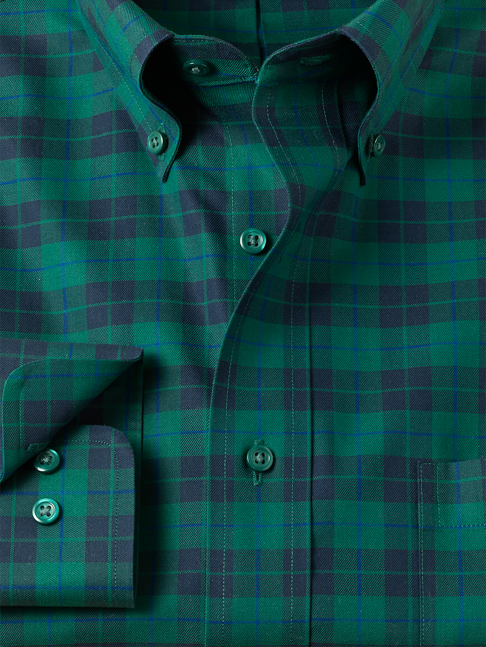 Alternate Image of Comfort Stretch Non-iron Plaid Dress Shirt-5
