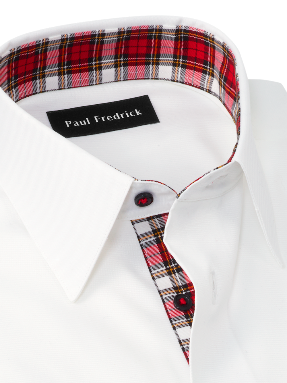 Alternate Image of Comfort Stretch Non-iron Solid Dress Shirt With Contrast Trim-6