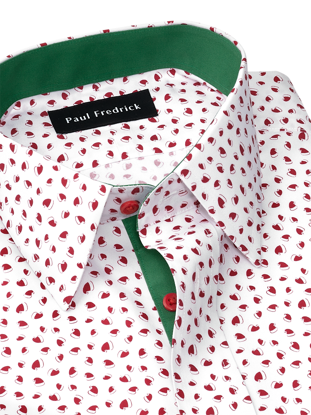 Alternate Image of Comfort Stretch Non-iron Novelty Dress Shirt With Contrast Trim-6