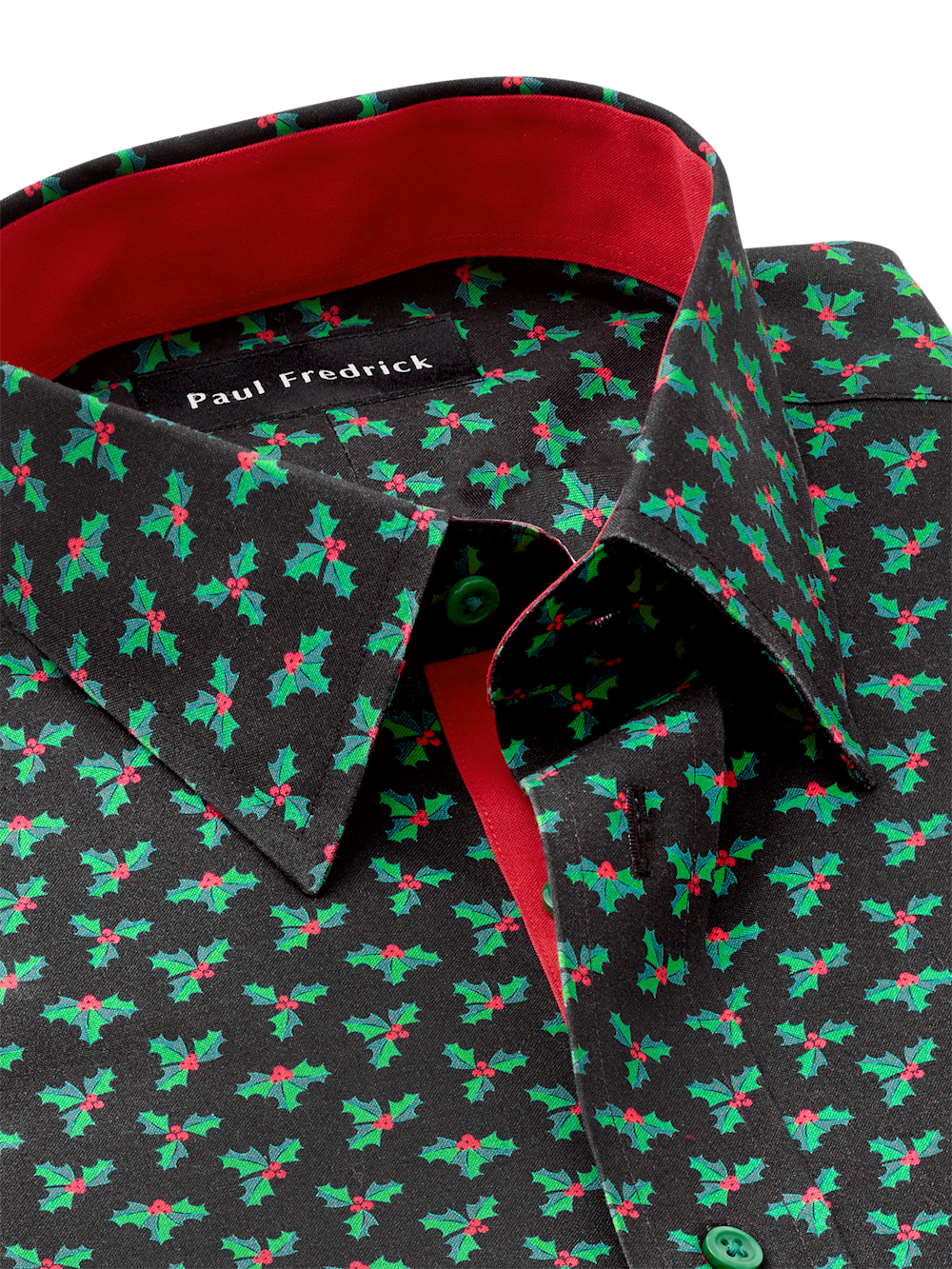 Alternate Image of Comfort Stretch Non-iron Novelty Dress Shirt With Contrast Trim-6