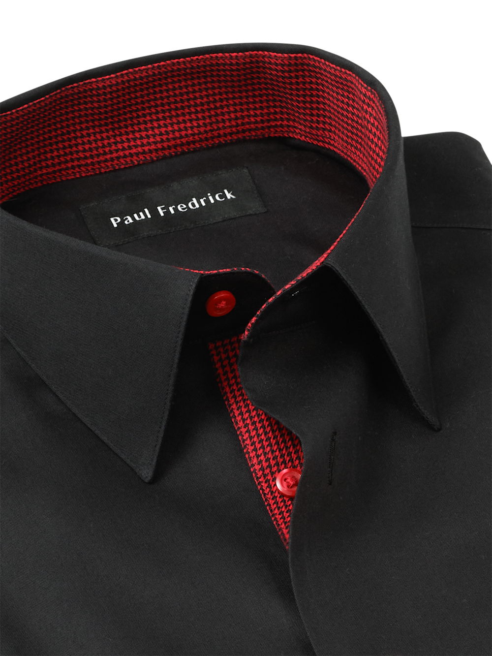 Alternate Image of Comfort Stretch Non-iron Solid Dress Shirt With Contrast Trim-6