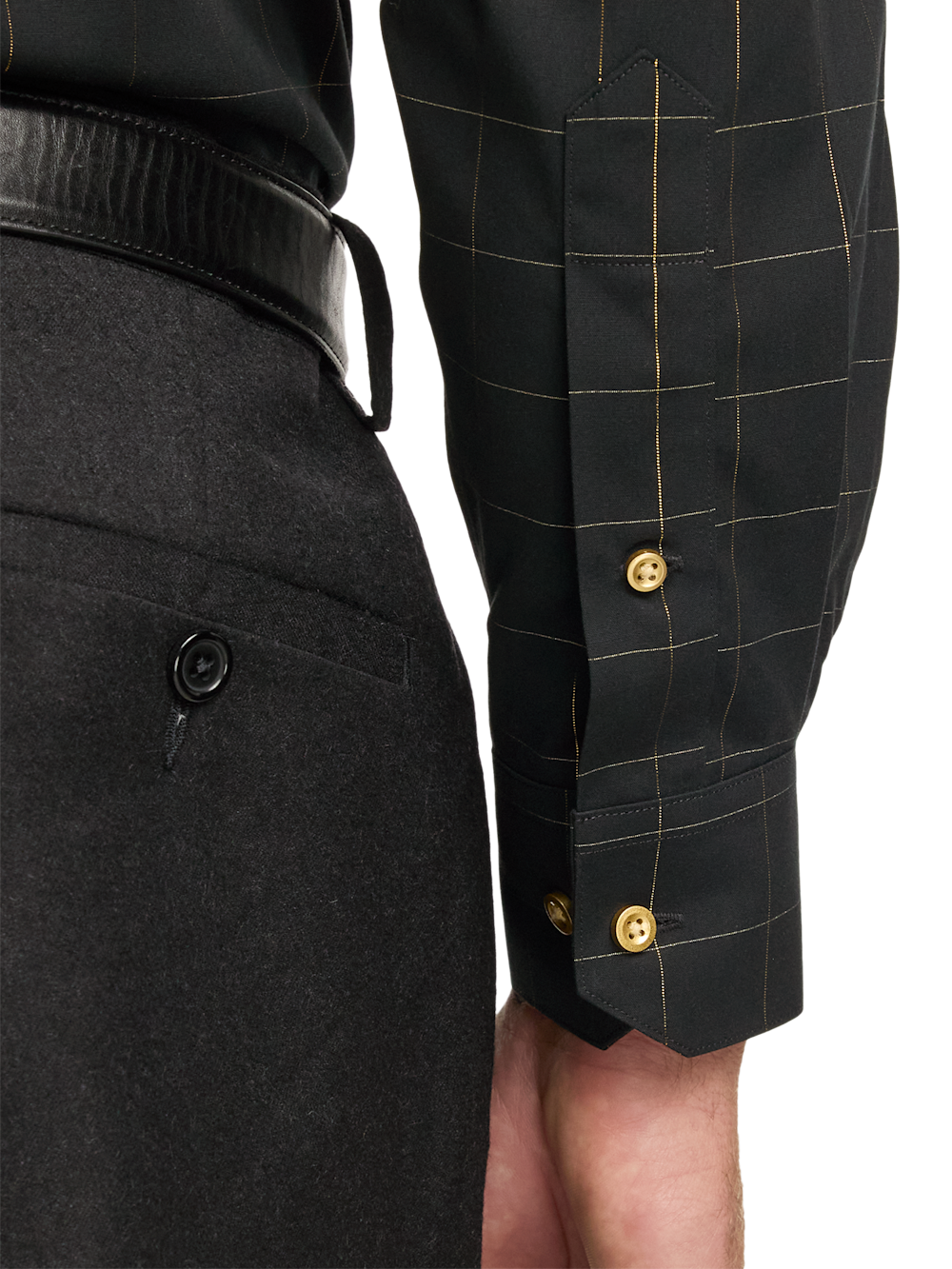 Alternate Image of Comfort Stretch Non-iron Check Dress Shirt-3