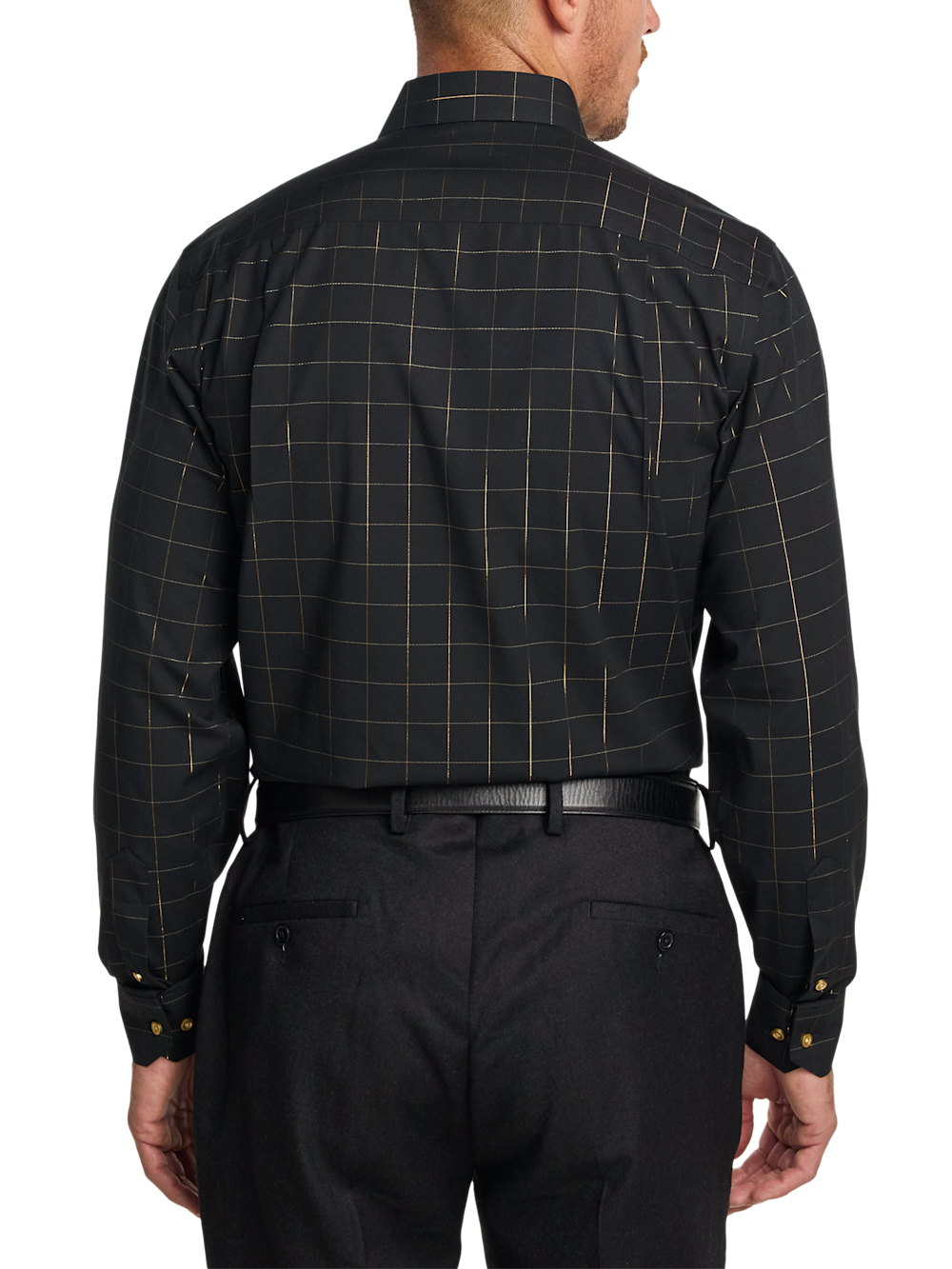 Alternate Image of Comfort Stretch Non-iron Check Dress Shirt-4