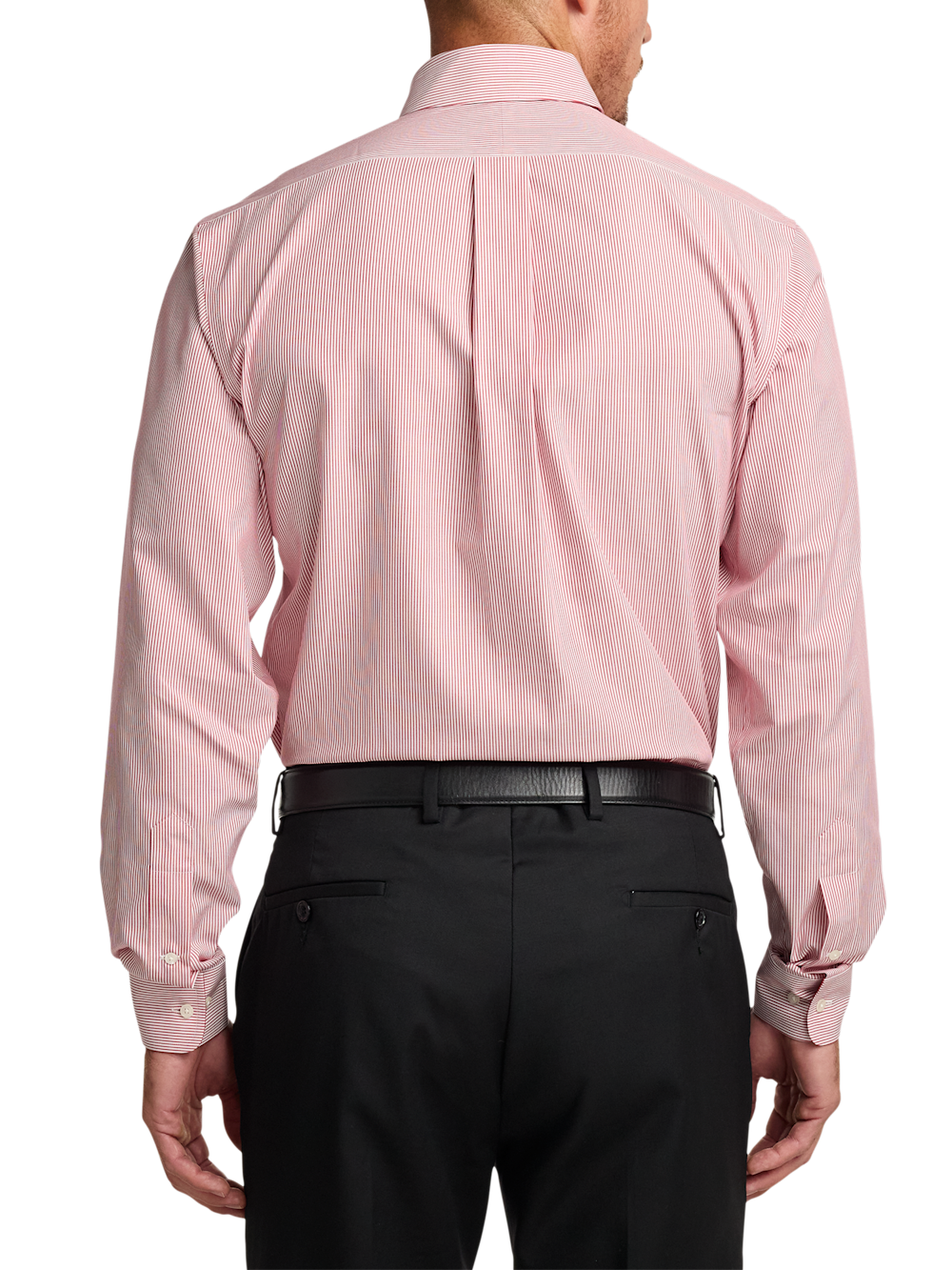 Alternate Image of Non-iron Cotton Stripe Dress Shirt With Contrast Trim-4