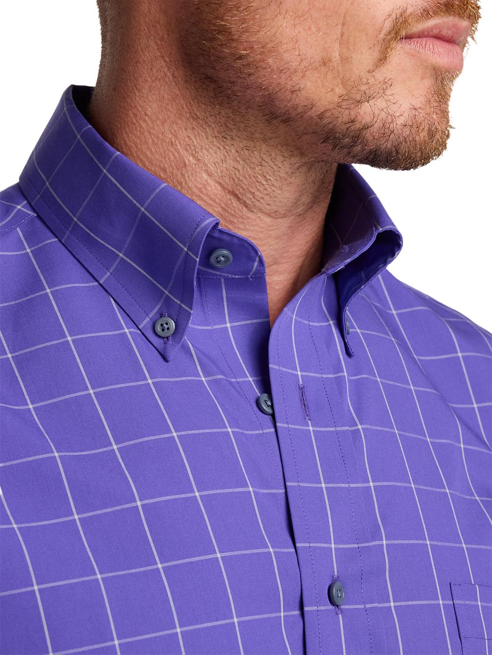 Alternate Image of Non-iron Cotton Windowpane Dress Shirt-2