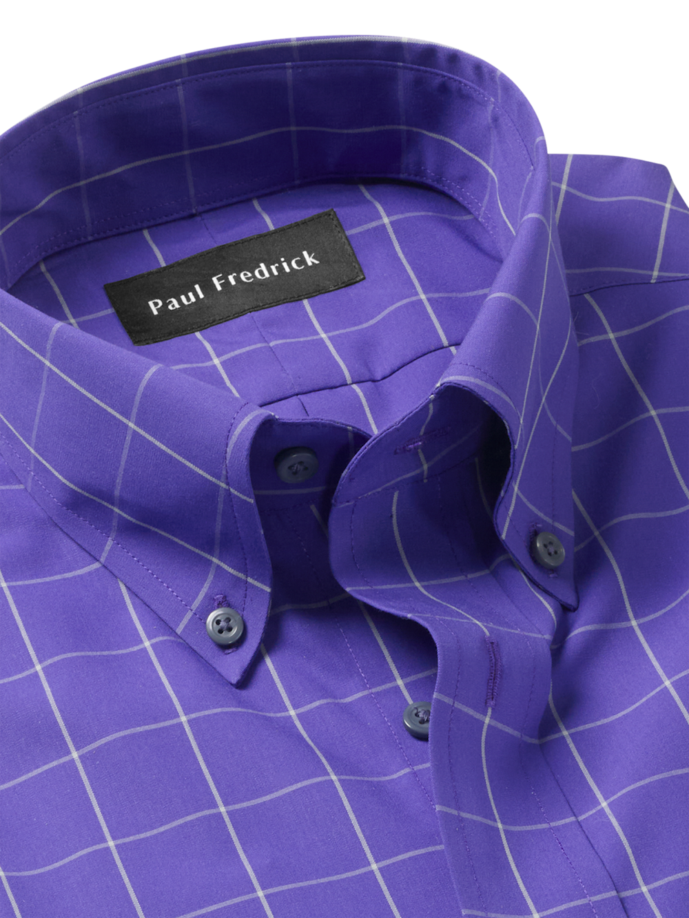 Alternate Image of Non-iron Cotton Windowpane Dress Shirt-6