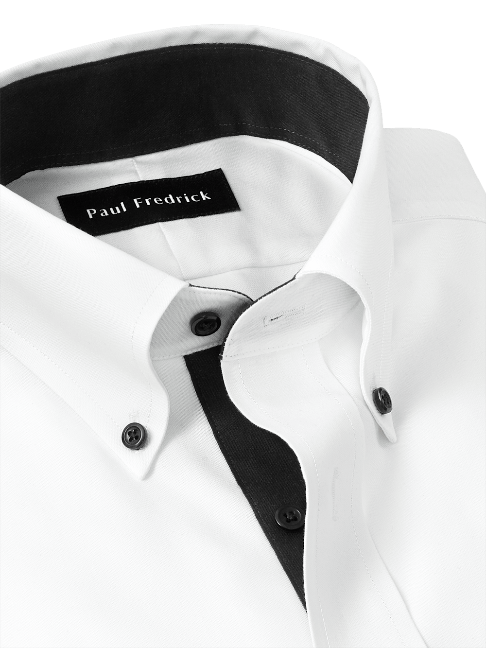 Alternate Image of Comfort Stretch Non-iron Solid Dress Shirt With Contrast Trim-6
