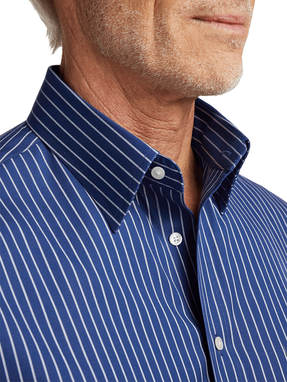 Alternate Image of Comfort Stretch Non-iron Stripe Dress Shirt-2