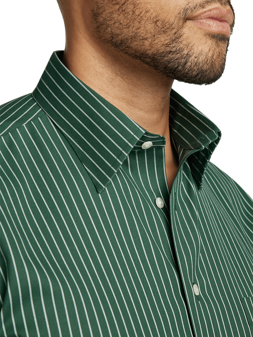 Alternate Image of Comfort Stretch Non-iron Stripe Dress Shirt-2