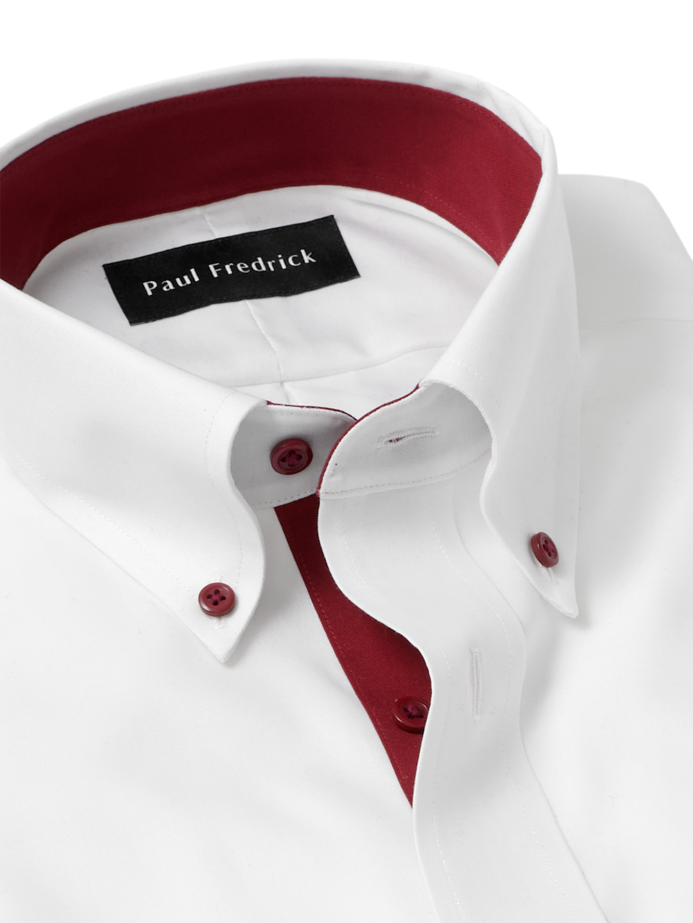 Alternate Image of Comfort Stretch Non-iron Solid Dress Shirt With Contrast Trim-6