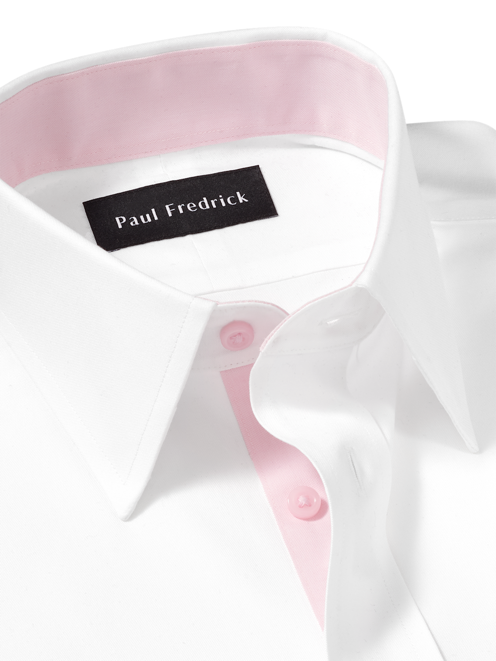 Alternate Image of Comfort Stretch Non-iron Solid Dress Shirt With Contrast Trim-6
