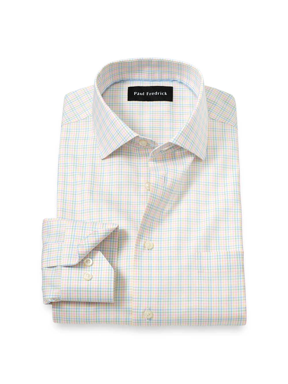 Product Image of Comfort Stretch Non-iron Check Dress Shirt-Multi