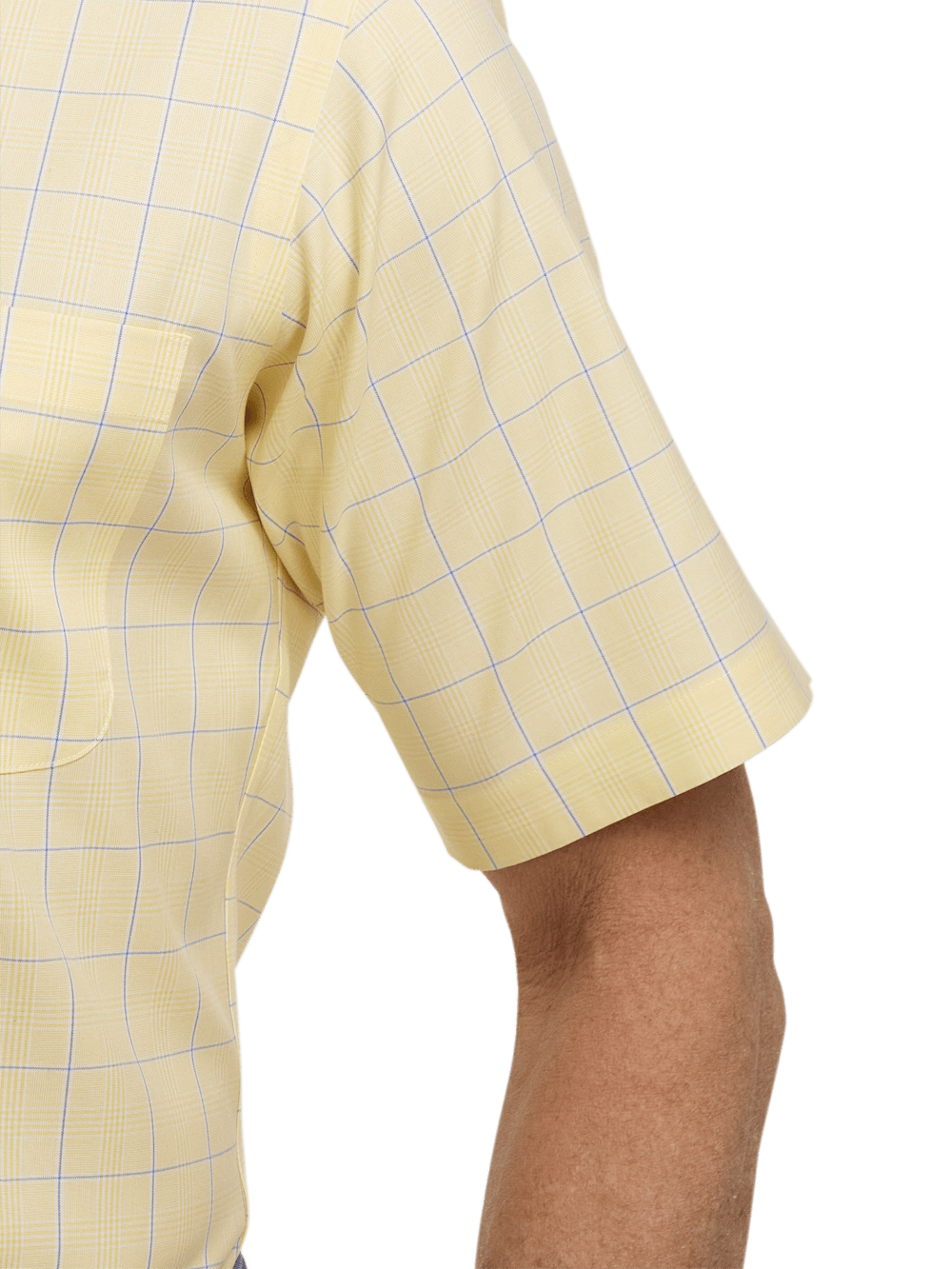 Alternate Image of Comfort Stretch Non-iron Check Dress Shirt With Contrast Trim-3