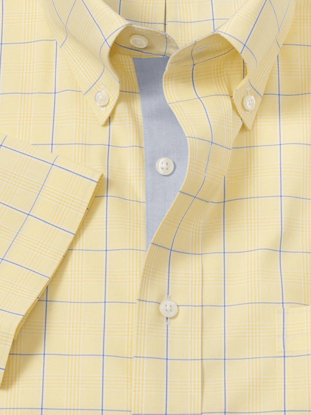 Alternate Image of Comfort Stretch Non-iron Check Dress Shirt With Contrast Trim-5