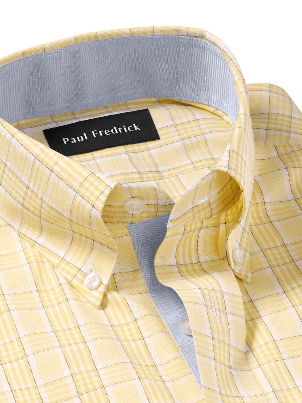 Alternate Image of Comfort Stretch Non-iron Check Dress Shirt With Contrast Trim-6