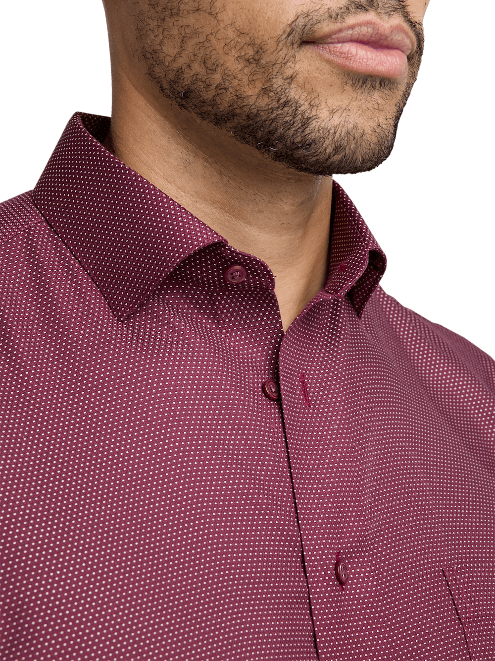 Alternate Image of Non-iron Cotton Dot Dress Shirt-2