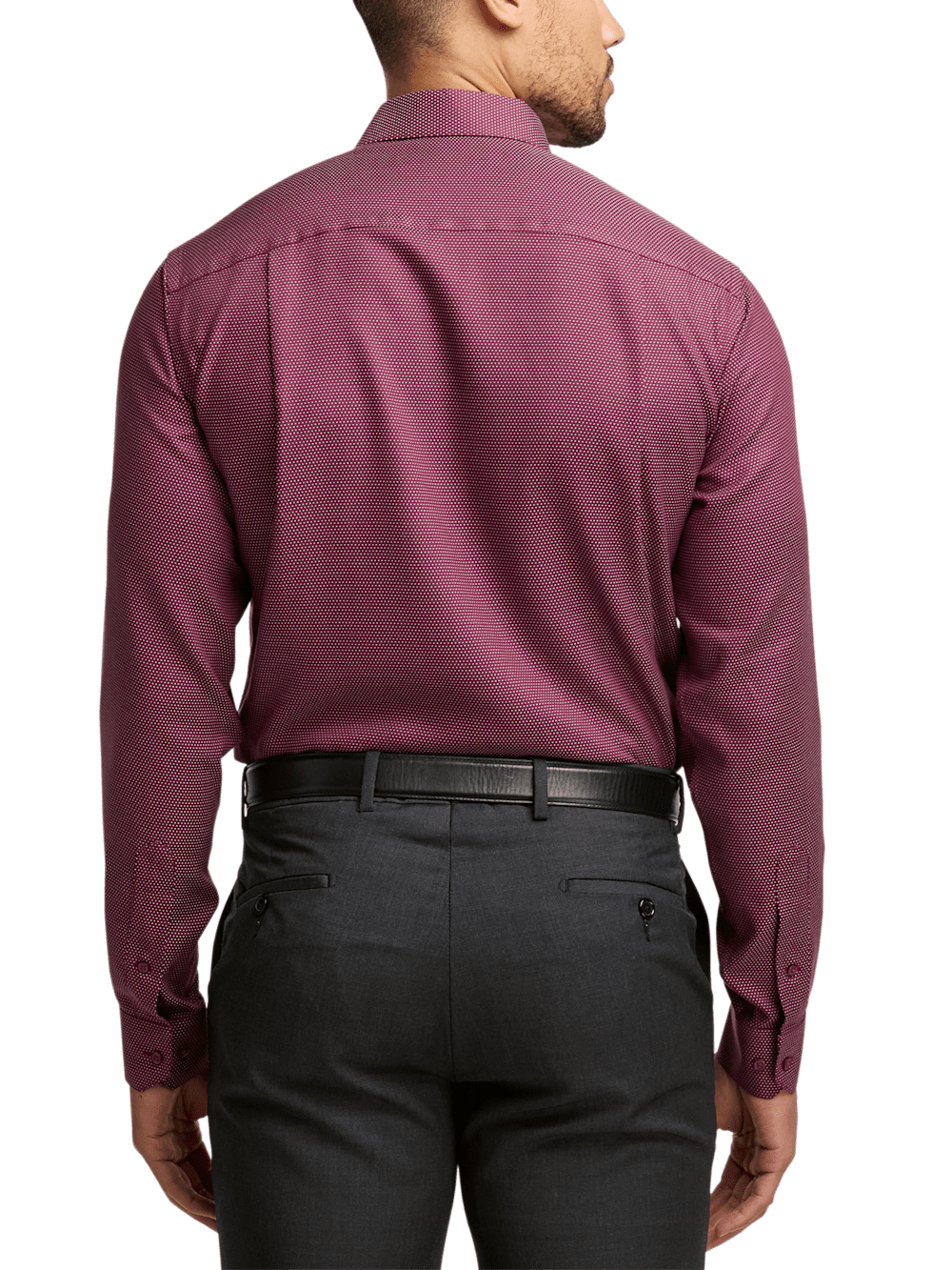 Alternate Image of Non-iron Cotton Dot Dress Shirt-4