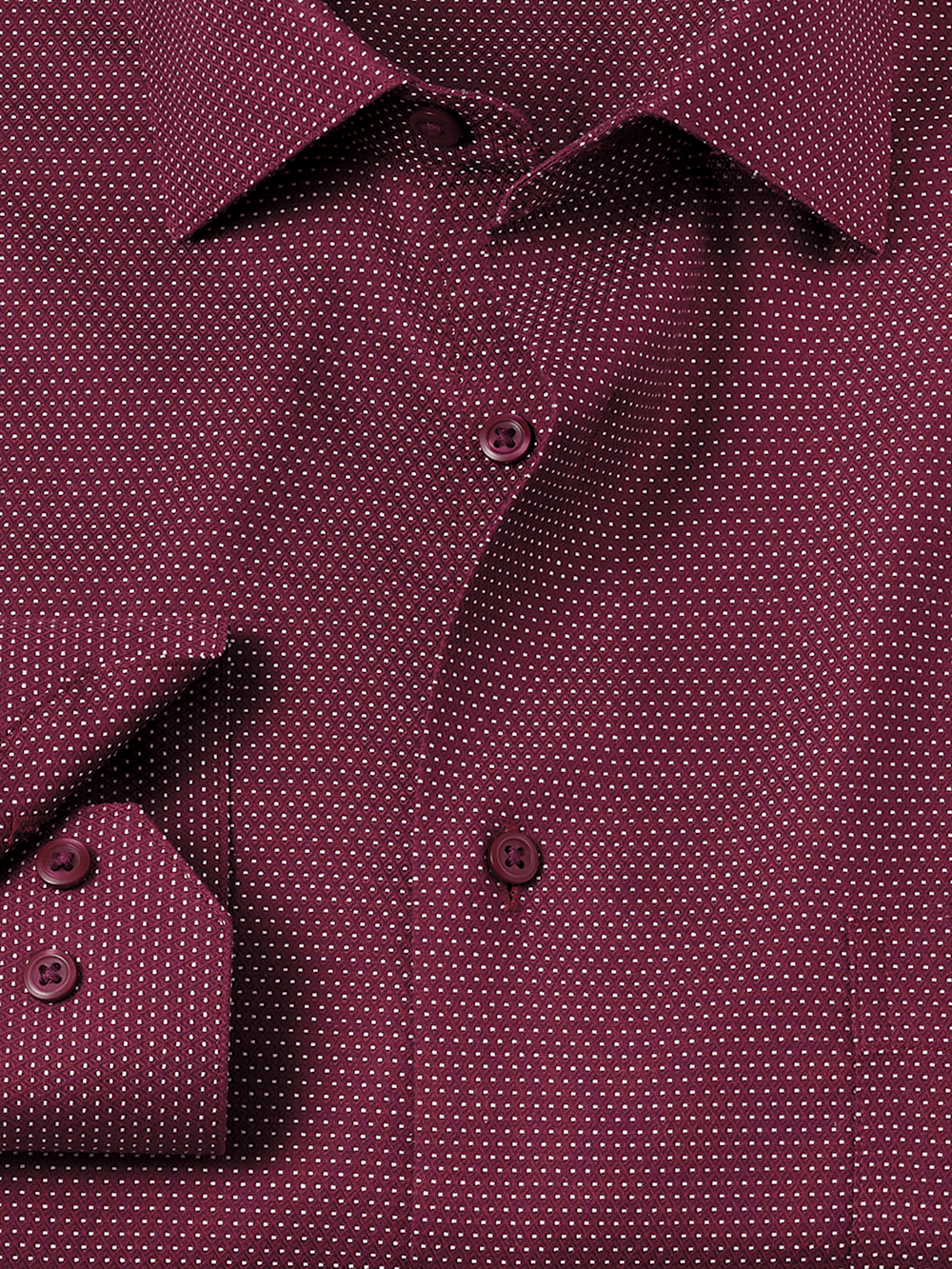 Alternate Image of Non-iron Cotton Dot Dress Shirt-5