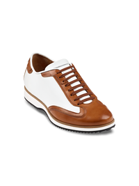 Theo Sneaker - Chestnut/white