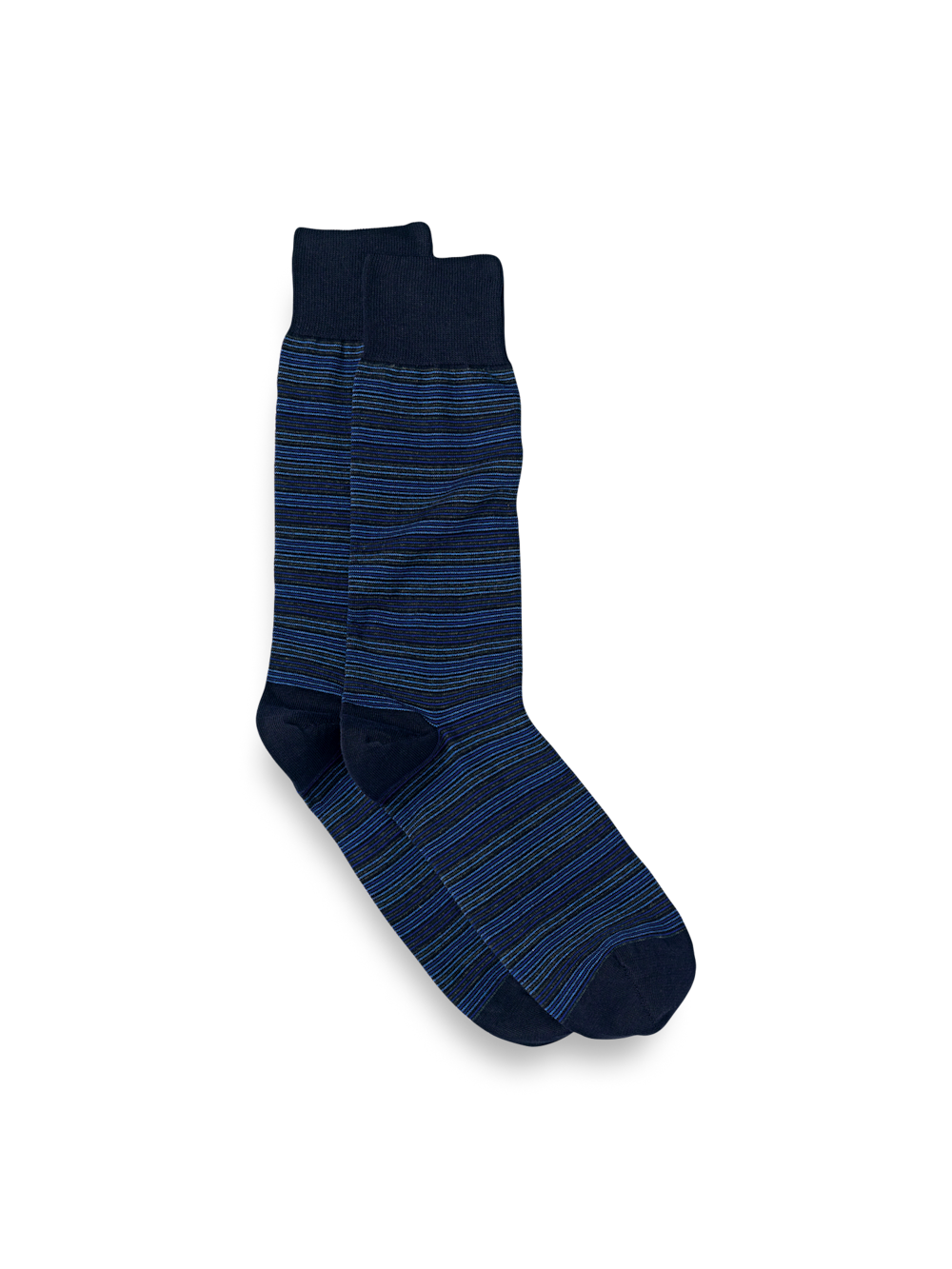 Product Image of Stripe Cotton Blend Sock-Navy Multi