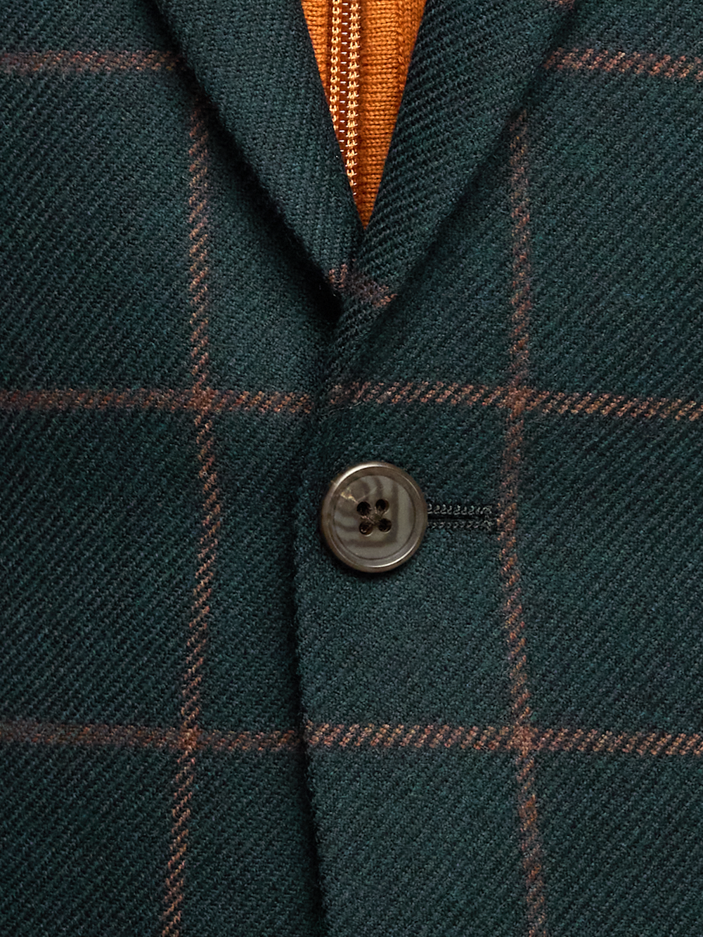 Alternate Image of Wool Blend Windowpane Single Breasted Notch Lapel Sport Coat-4