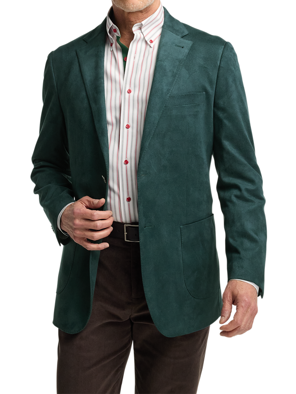 Alternate Image of Microsuede Single Breasted Notch Lapel Sport Coat-1