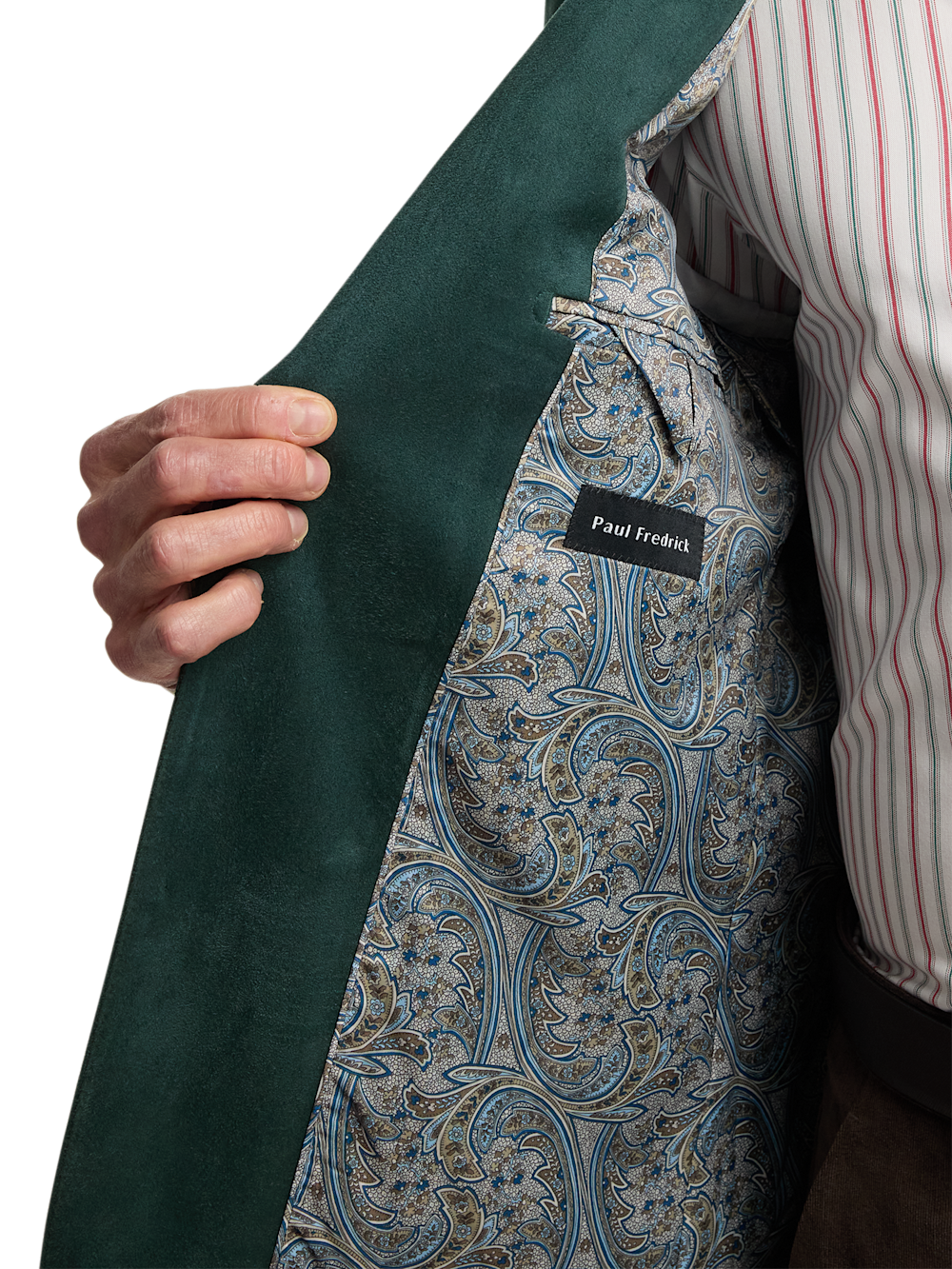 Alternate Image of Microsuede Single Breasted Notch Lapel Sport Coat-4