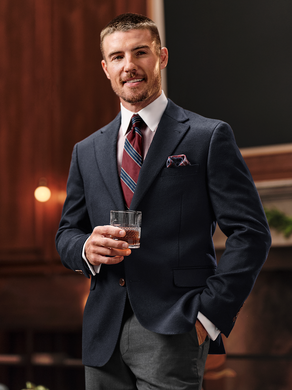 Alternate Image of Cashmere Single Breasted Notch Lapel Sport Coat-8