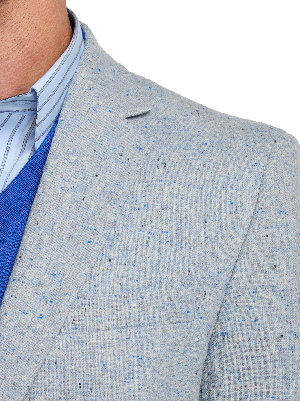 Alternate Image of Wool Donegal Single Breasted Notch Lapel Sport Coat-6