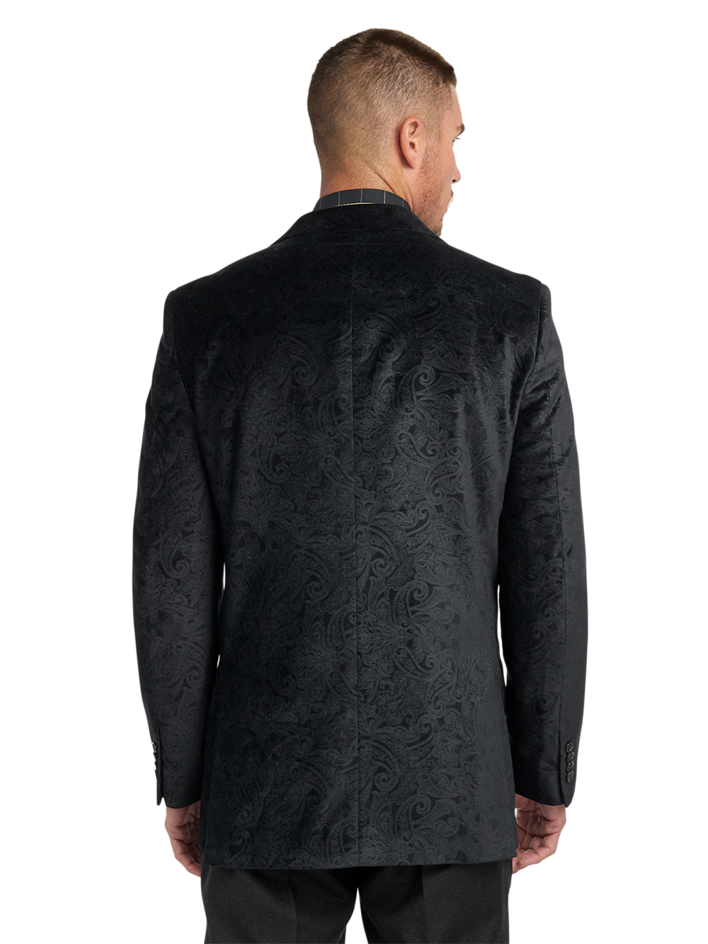 Alternate Image of Velvet Paisley Single Breasted Peak Lapel Sport Coat-7