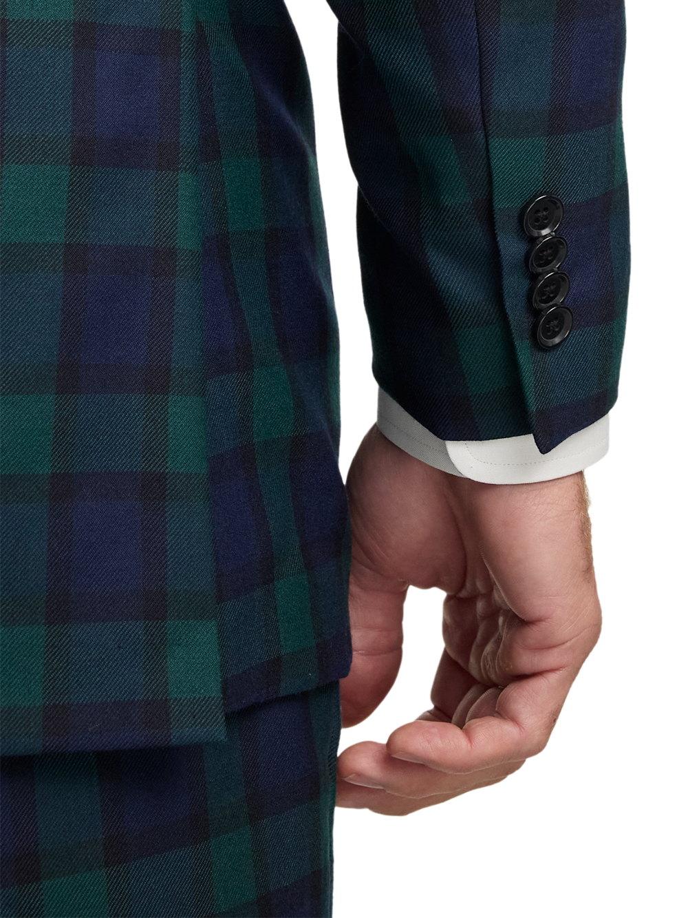 Alternate Image of Wool Blend Single Breasted Notch Lapel Sport Coat-3
