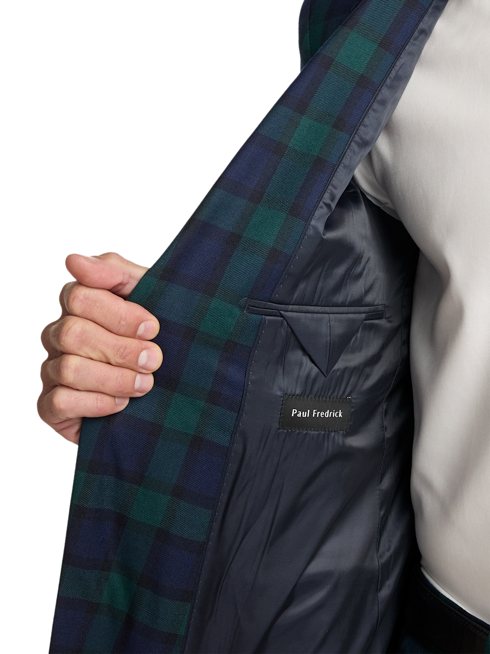 Alternate Image of Wool Blend Single Breasted Notch Lapel Sport Coat-4