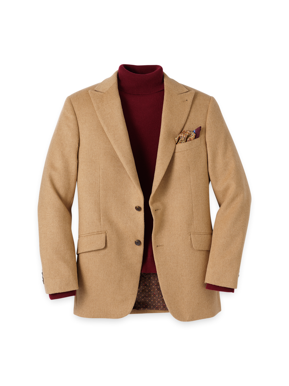Product Image of Camelhair Single Breasted Peak Lapel Sport Coat-Camel