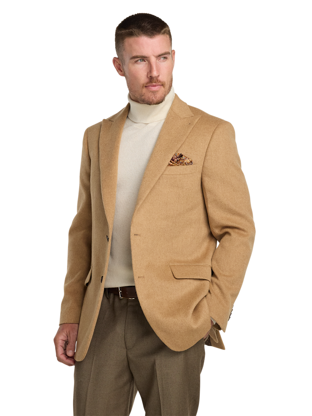 Alternate Image of Camelhair Single Breasted Peak Lapel Sport Coat-2