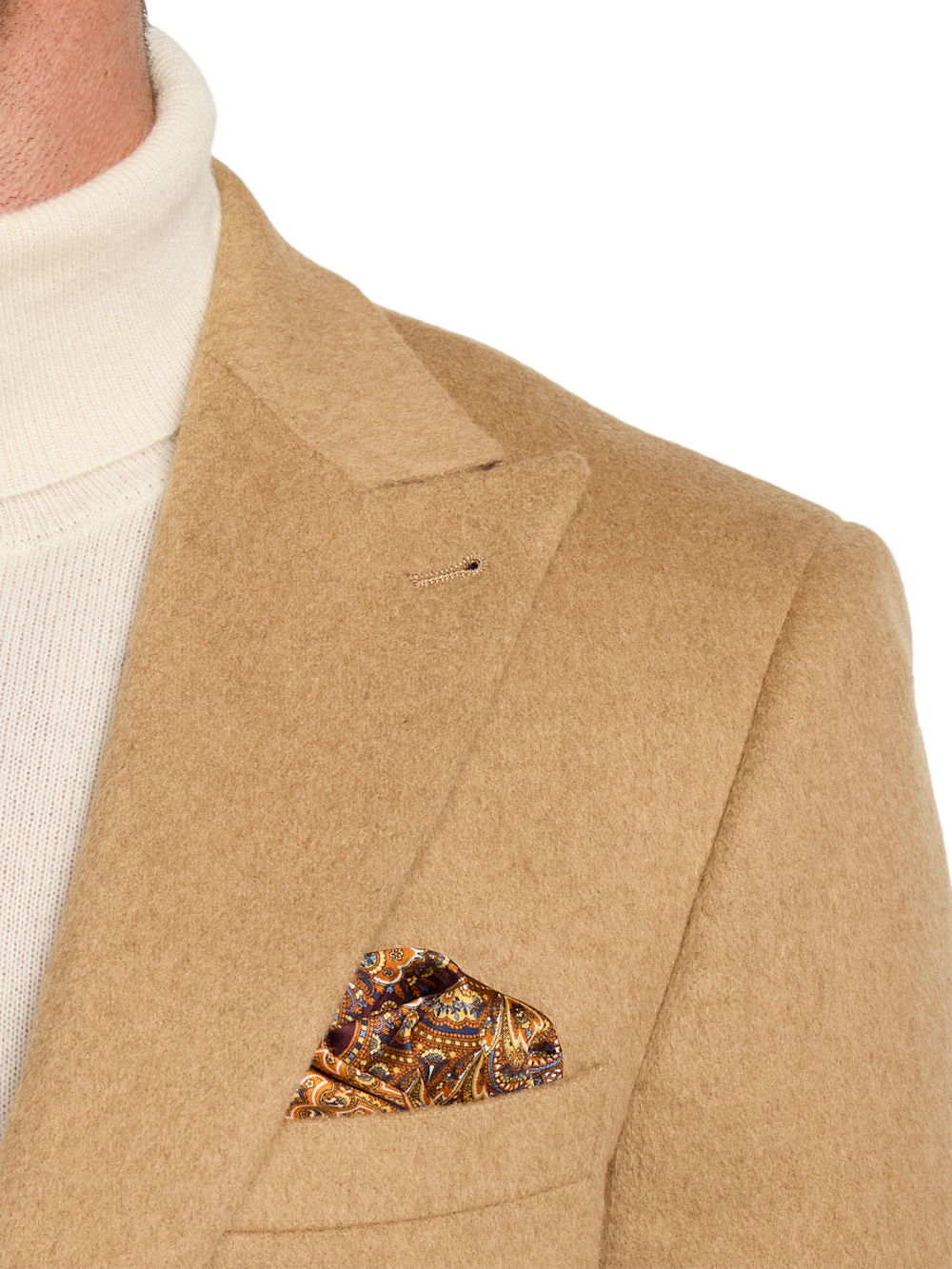 Alternate Image of Camelhair Single Breasted Peak Lapel Sport Coat-6