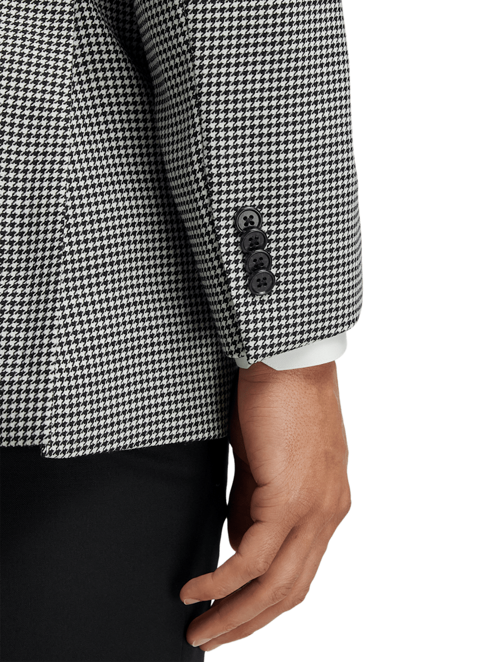 Alternate Image of Wool Houndstooth Single Breasted Peak Lapel Sport Coat-2