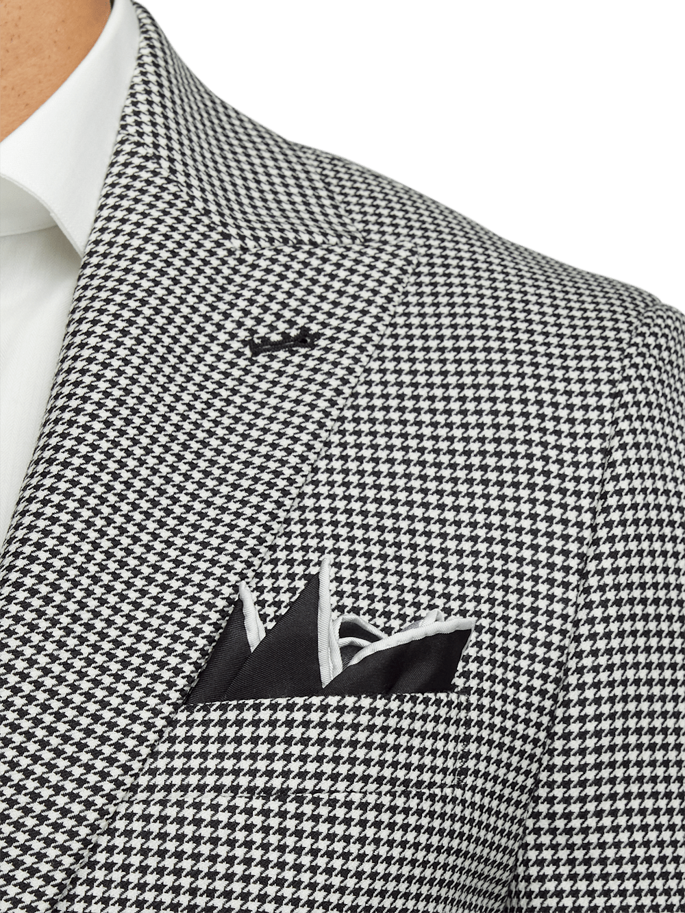 Alternate Image of Wool Houndstooth Single Breasted Peak Lapel Sport Coat-5