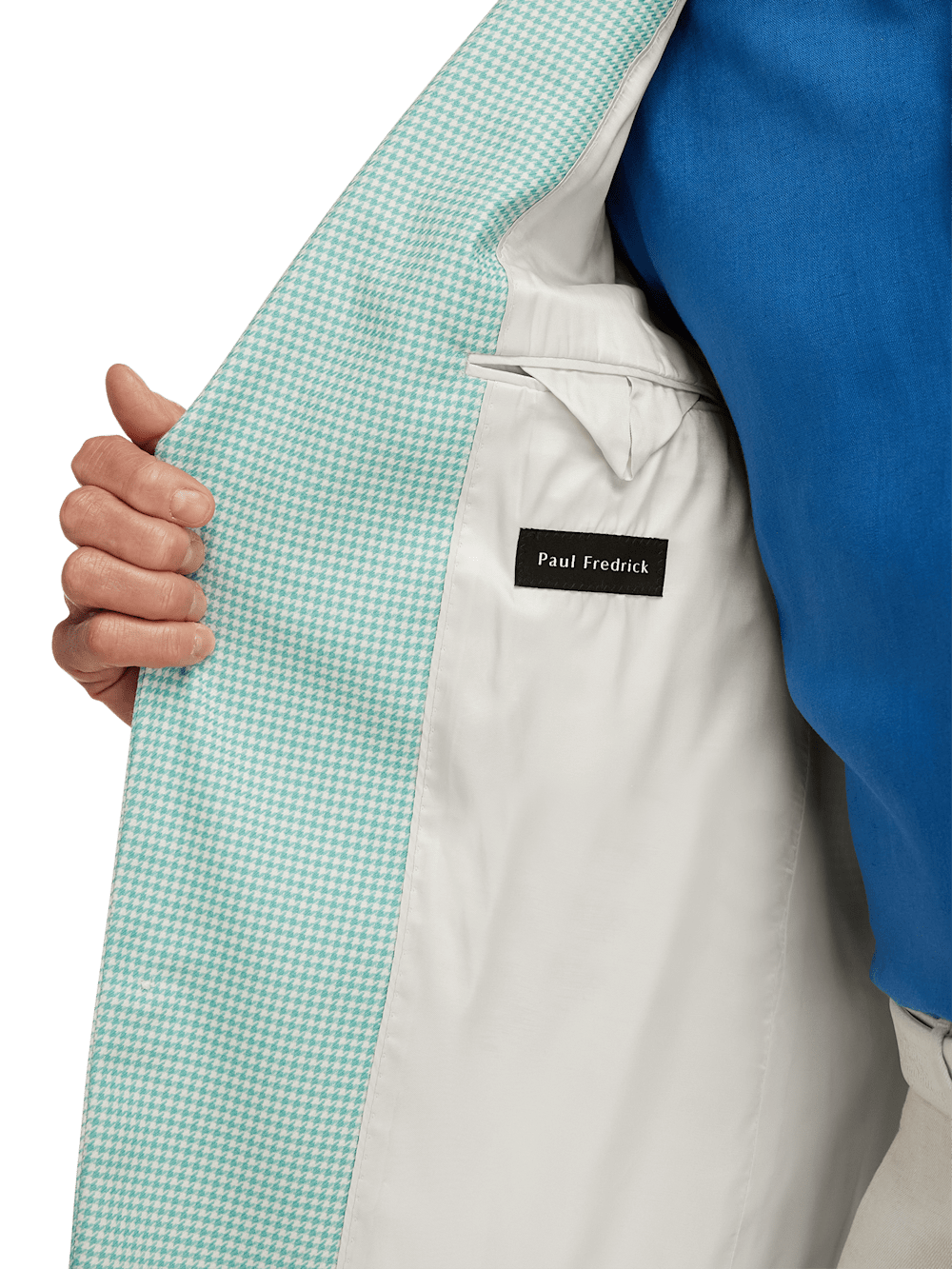 Alternate Image of Wool Houndstooth Single Breasted Peak Lapel Sport Coat-3