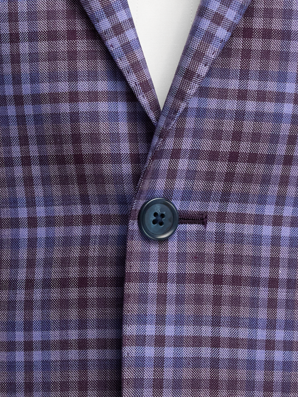 Alternate Image of Wool Plaid Single Breasted Notch Lapel Sport Coat-4