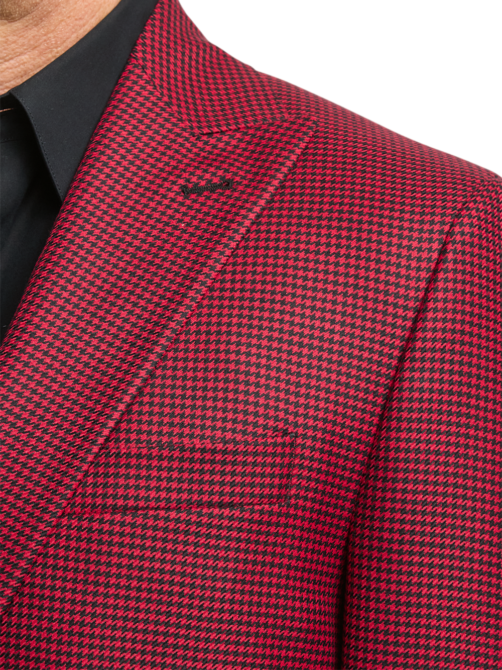 Alternate Image of Wool Houndstooth Single Breasted Peak Lapel Sport Coat-6