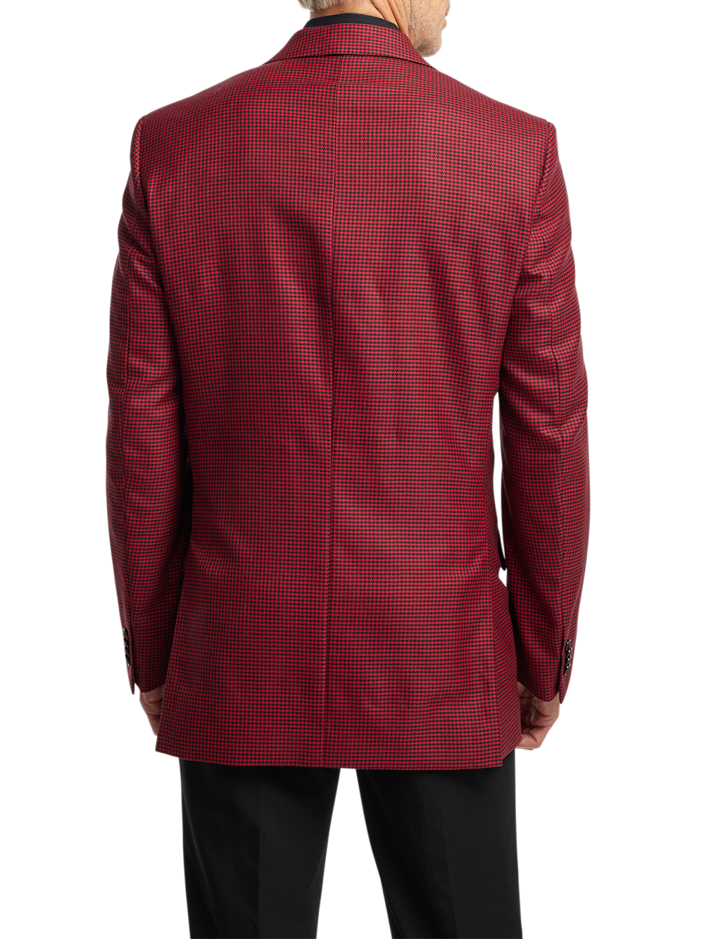 Alternate Image of Wool Houndstooth Single Breasted Peak Lapel Sport Coat-7