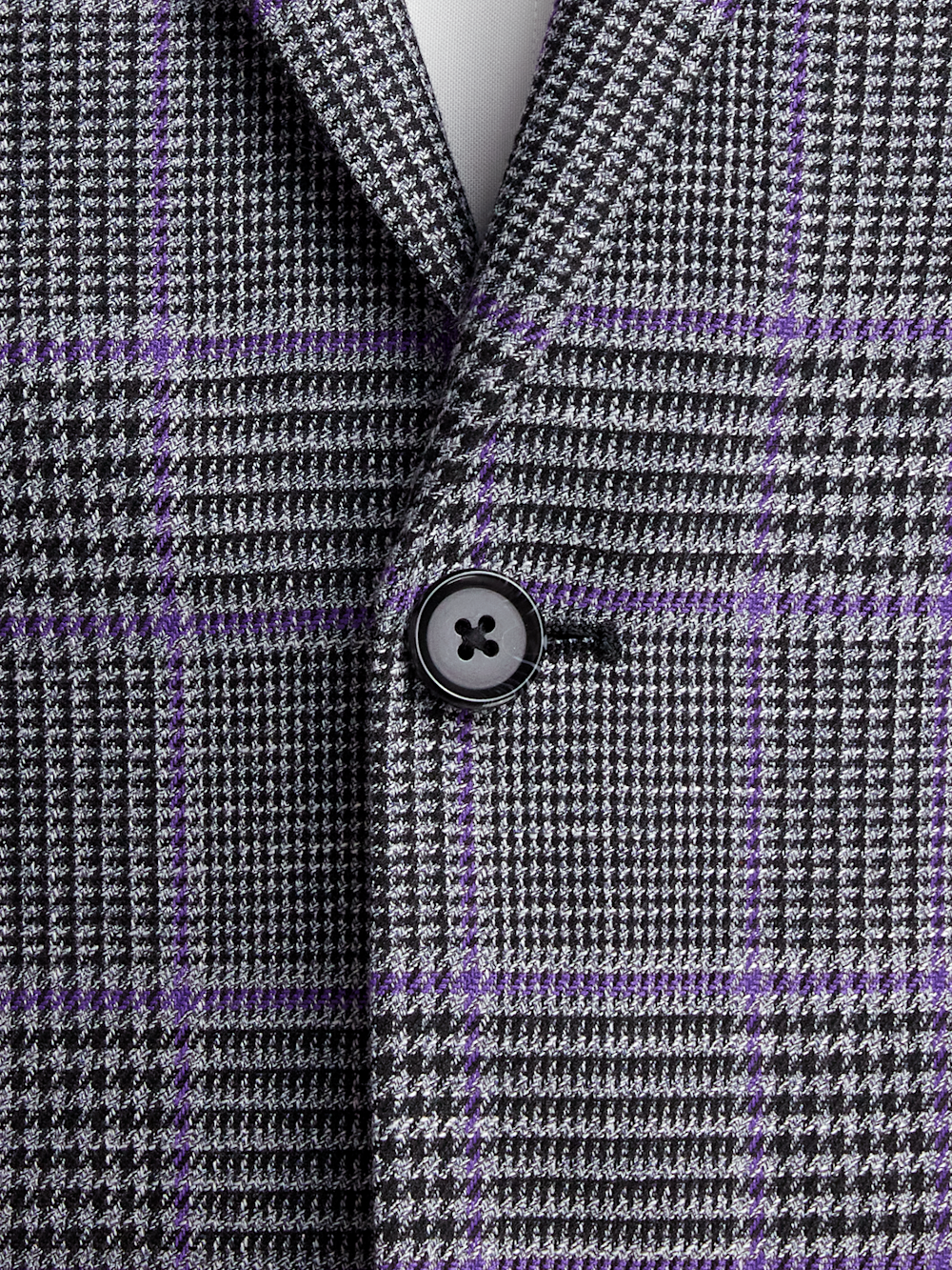 Alternate Image of Microfiber Plaid Single Breasted Notch Lapel Sport Coat-4
