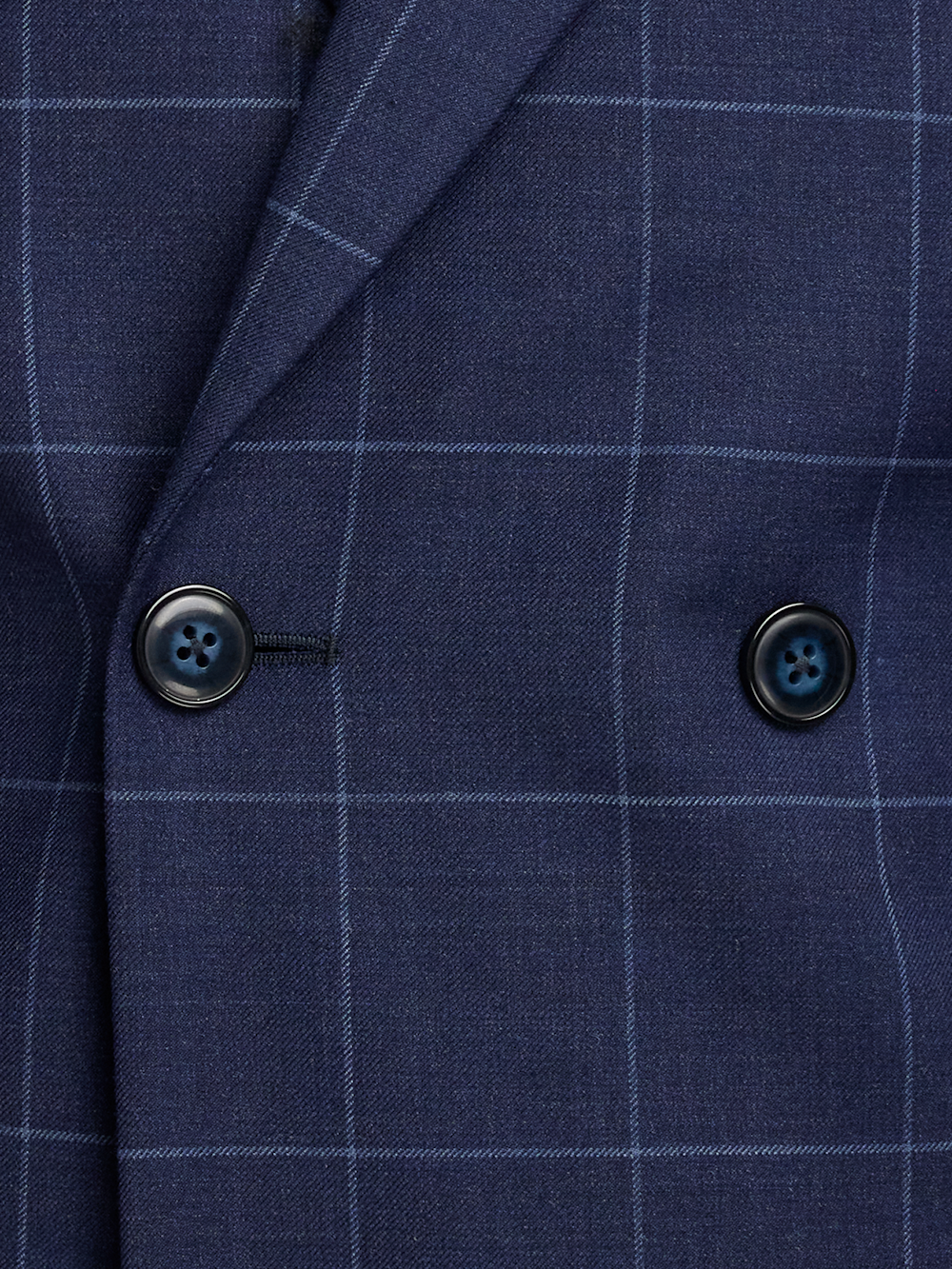 Alternate Image of Wool Blend Windowpane Double Breasted Peak Lapel Sport Coat-4