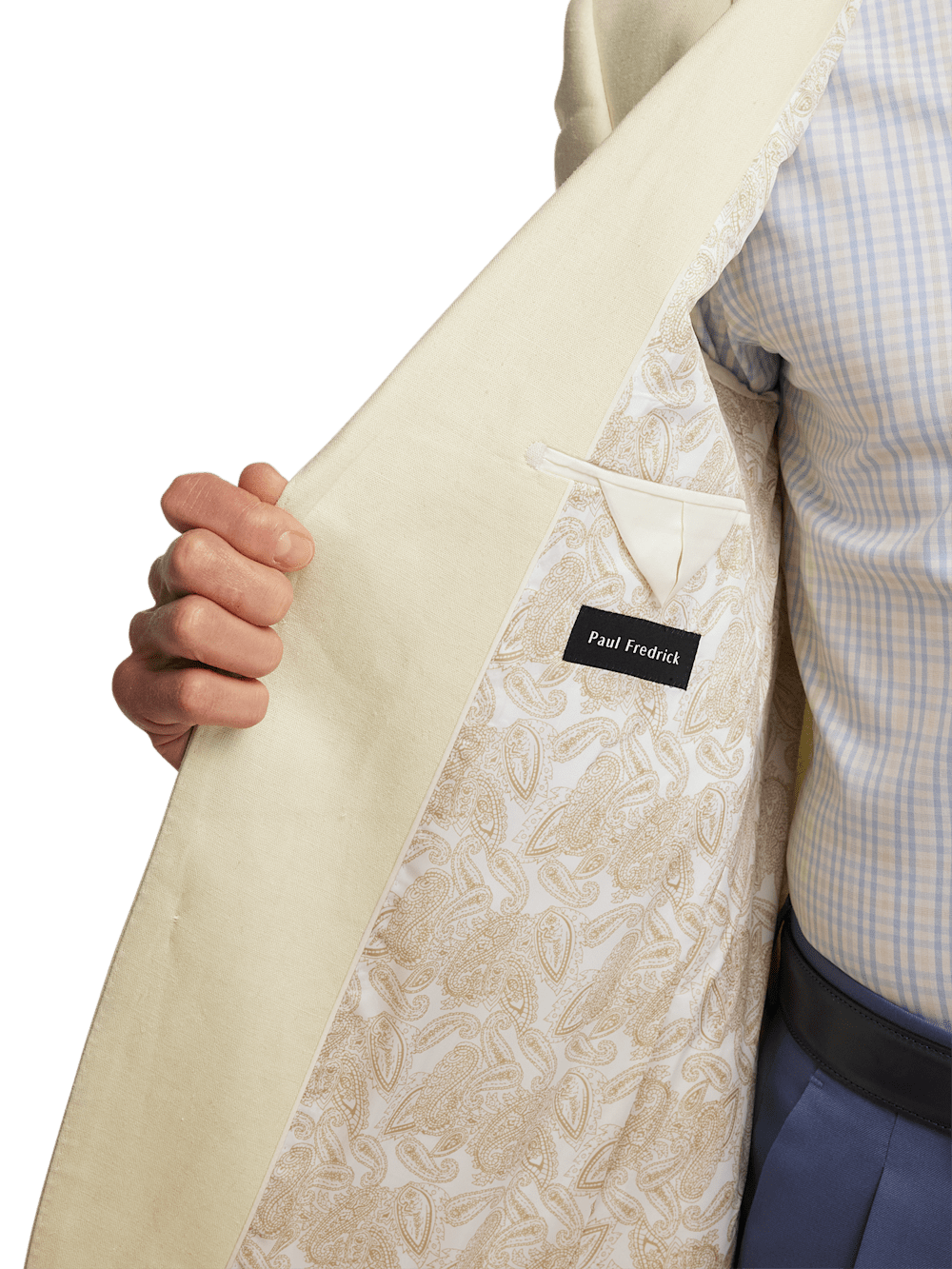 Alternate Image of Linen Blend Single Breasted Notch Lapel Sport Coat-3