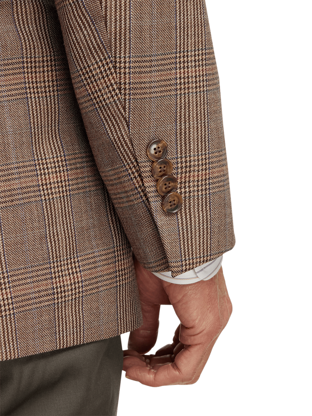 Alternate Image of Wool Plaid Single Breasted Notch Lapel Sport Coat-2