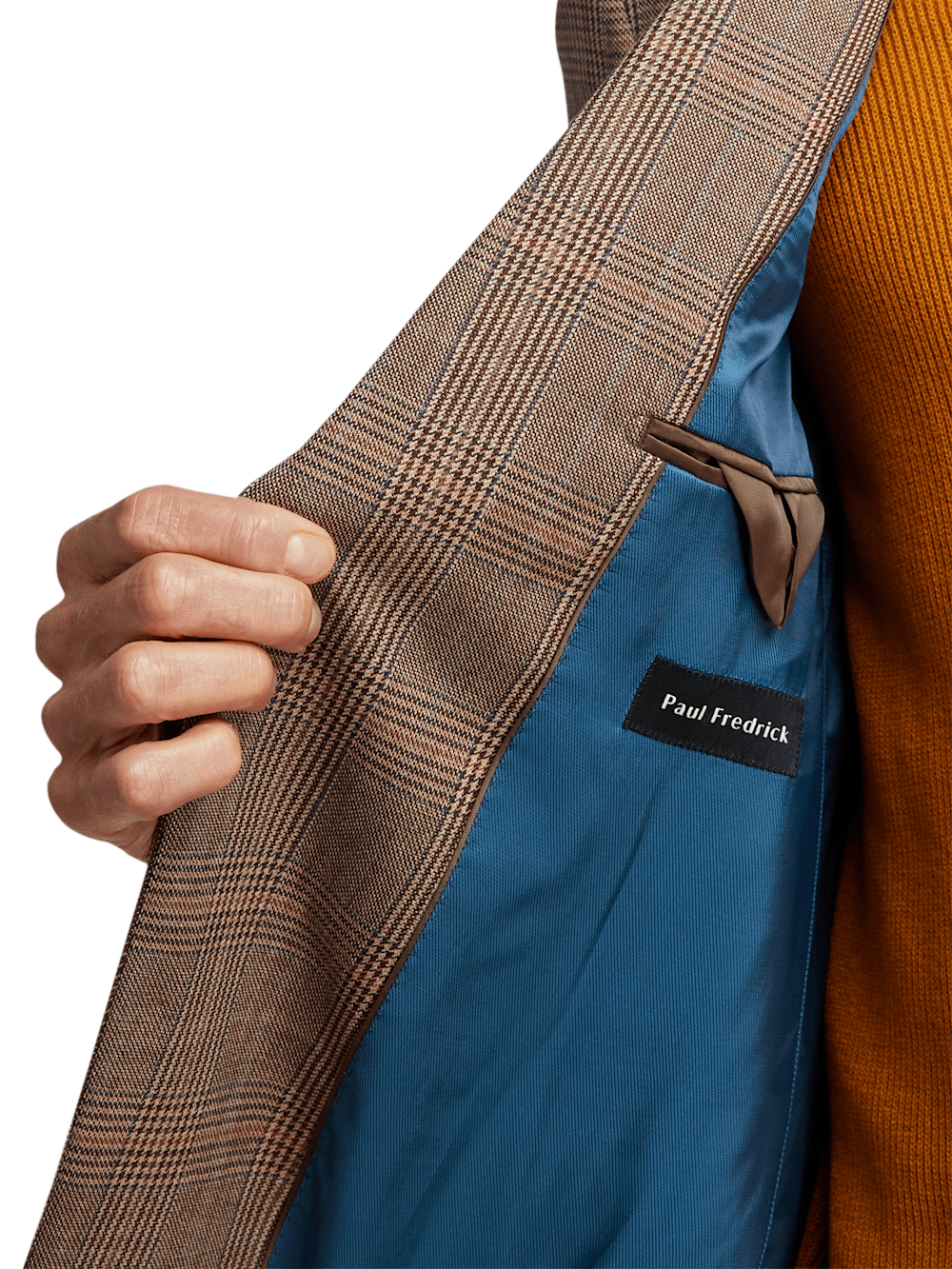 Alternate Image of Wool Plaid Single Breasted Notch Lapel Sport Coat-3