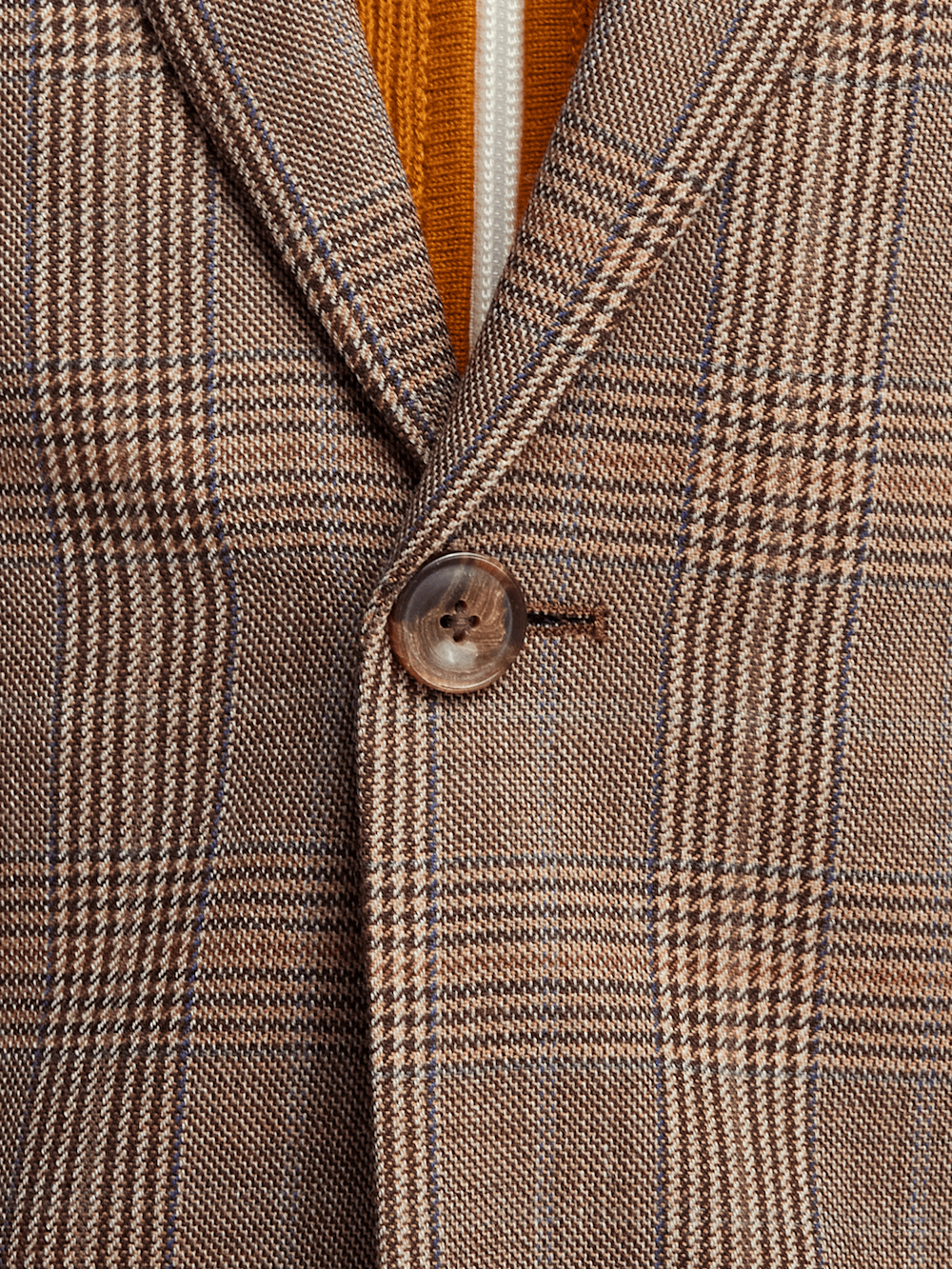 Alternate Image of Wool Plaid Single Breasted Notch Lapel Sport Coat-4