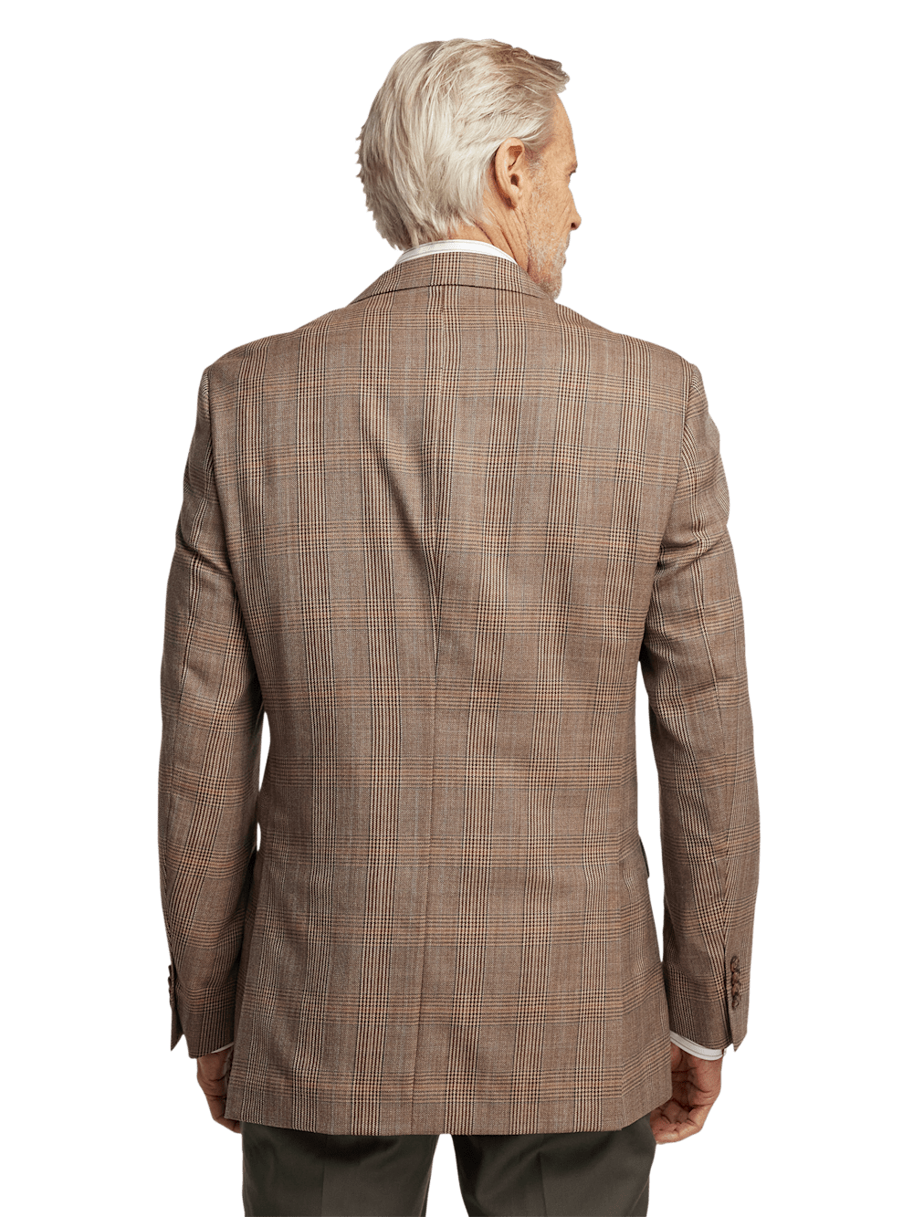 Alternate Image of Wool Plaid Single Breasted Notch Lapel Sport Coat-6