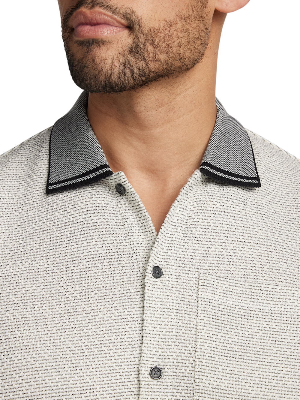 Alternate Image of Polyester Blend Button Front Polo-2